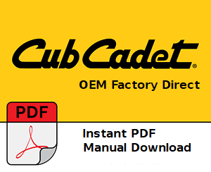 Cub Cadet 1000 Tractor Service Manual Download